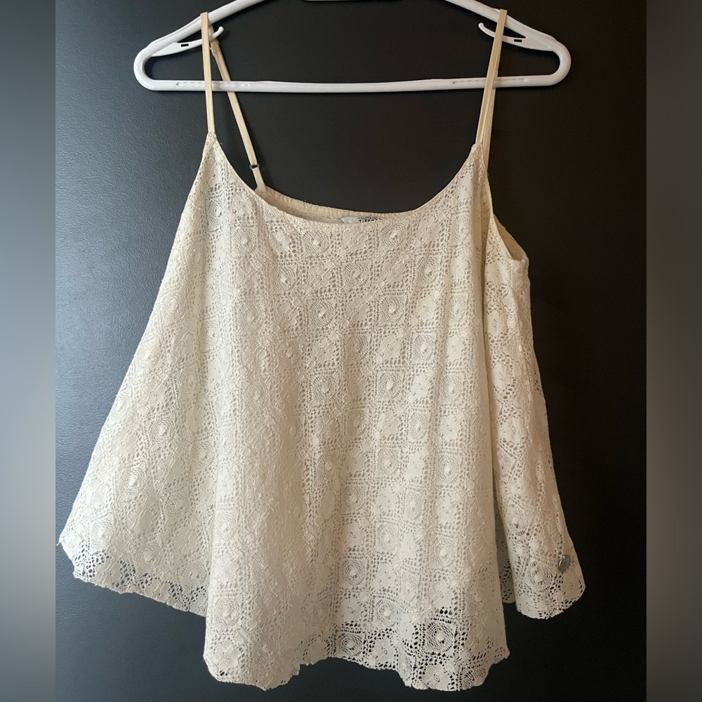 Tiffosi white lace top